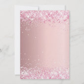 Invitation Première communion rose pâle parties scintillant l (Dos)
