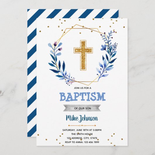 Invitation première communion sainte (Devant / Derrière)