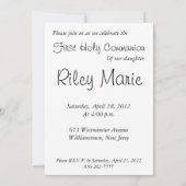 Invitation Première communion sainte 4 (Dos)