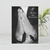 Invitation Première communion sainte 6 (Debout devant)