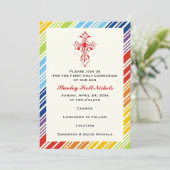 Invitation Première Communion Sainte / Baptême / Confirmation (Debout devant)