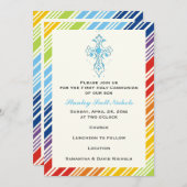 Invitation Première Communion Sainte / Baptême / Confirmation (Devant / Derrière)