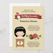 Invitation Première Communion sainte * choisir la couleur arr (Devant / Derrière)