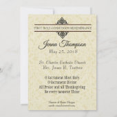 INVITATION PREMIÈRE COMMUNION SAINTE JÉSUS ENFANTS SOUVENIRS (Dos)