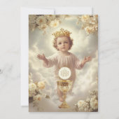 Invitation Première Communion Sainte Jésus Eucharistie (Dos)