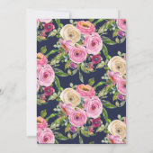 Invitation Première communion sainte rose rose moderne (Dos)