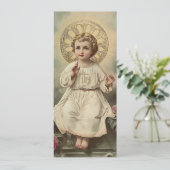 Invitation Première Communion Vintage Jésus (Debout devant)