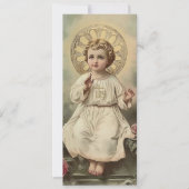 Invitation Première Communion Vintage Jésus (Devant)