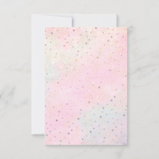 Invitation première conception de la fausse parties scintilla (Dos)