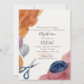 Invitation Première coupe de cheveux juive Upshernish Upsheri