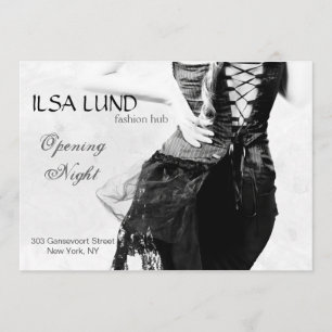 Invitation Première de magasin de mode