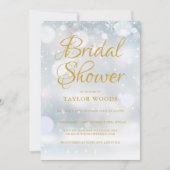 Invitation Première douche nuptiale Snowflakes (Devant)