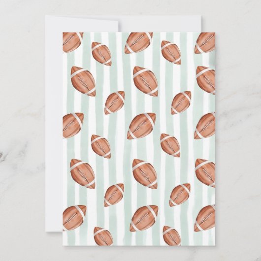 Invitation Première Evite d'anniversaire en bas, Editable Foo (Dos)