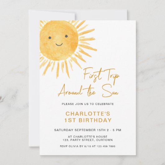 Invitation Première excursion de Boho autour du 1er anniversa (Devant)