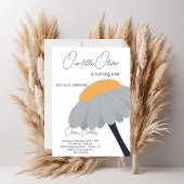 Invitation Première fête d'anniversaire Chamomile Fleur migno