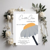 Invitation Première fête d'anniversaire Chamomile Fleur migno