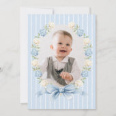 Invitation Première fête d'anniversaire de garçon avec un lap (Dos)