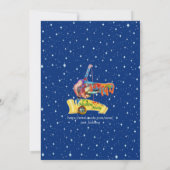 Invitation Première fête d'anniversaire de vacances d'hiver (Dos)