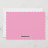 Invitation PREMIÈRE FÊTE D'ANNIVERSAIRE POUR ENFANTS PHOTO d' (Dos)