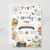 Invitation Première fête d'anniversaire Spooky One (Devant)