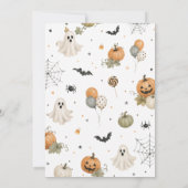 Invitation Première fête d'anniversaire Spooky One (Dos)