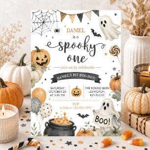 Invitation Première fête d'anniversaire Spooky One
