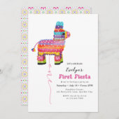 Invitation Première Fête de la fille Anniversaire Piñata Invi (Devant / Derrière)