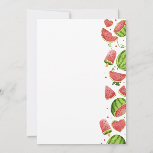 Invitation Première fête de la pastèque (Dos)