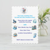 Invitation - Première fête de Noël du bébé Invitat (Debout devant)