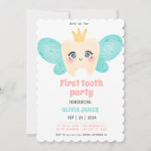 Invitation Première fête des dents (Devant)