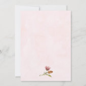 Invitation Première fête des filles de la couronne Fleur sauv (Dos)