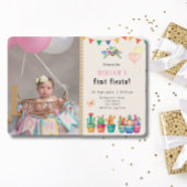 Invitation Première Fiesta Cactus Succulente Fille Anniversai