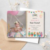 Invitation Première Fiesta Cactus Succulente Fille Anniversai