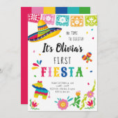 Invitation Première Fiesta, Pas le temps de faire la sieste (Devant / Derrière)