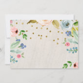 Invitation Première fille Antlers Antlers Rustic Wild One Pho (Dos)