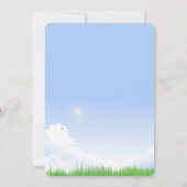 Invitation Première fille de baby shower de courrier de photo (Dos)