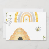 Invitation Première Jour d'abeilles sucré comme peut être Ann (Dos)