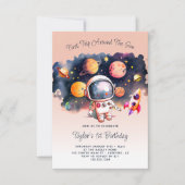 Invitation Première partie de l'espace autour du Soleil Pêche (Devant)