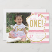 Invitation Première Parties scintillant d'anniversaire Invita (Devant)