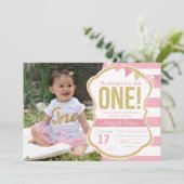 Invitation Première Parties scintillant d'anniversaire Invita (Debout devant)