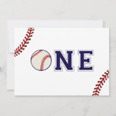Invitation Première photo de baseball (Dos)