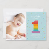 Invitation Première Piñata Baby Première fête d'anniversaire  (Devant)