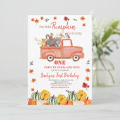 Invitation Première promenade d'anniversaire de Woodland Par  (Debout devant)