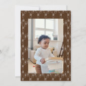 Invitation Première Rodéo Cowboy Fête d'anniversaire Invitati (Dos)