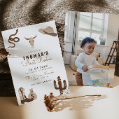 Invitation Première Rodéo Cowboy Fête d'anniversaire Invitati