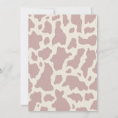 Invitation Première Rodéo Cowgirl Anniversaire Fête Invitatio (Dos)