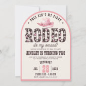 Invitation Première Rodéo Filles Archées sur mesure 2e fête d (Devant)