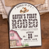 Invitation Première Rodéo personnalisée Arché 1er Anniversair