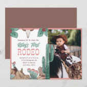 Invitation Première Rodeo Western Cowgirl Sud-Ouest  (Devant / Derrière)