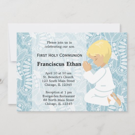 Invitation Première sainte communion (Devant)